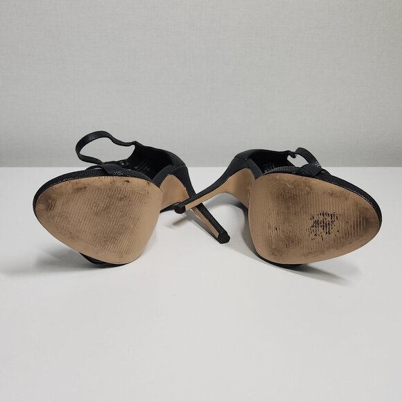 Aldo Black Stiletto Heel Sandals Women's Size 6 - Picture 9 of 11